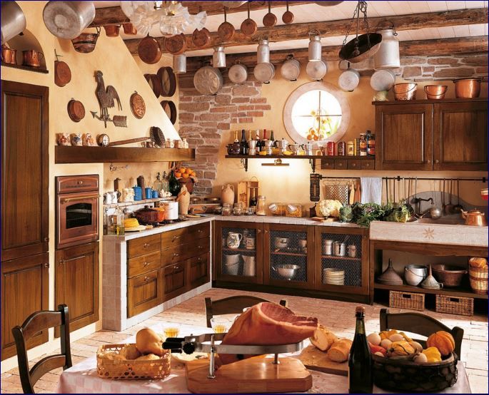 rustic style kitchen