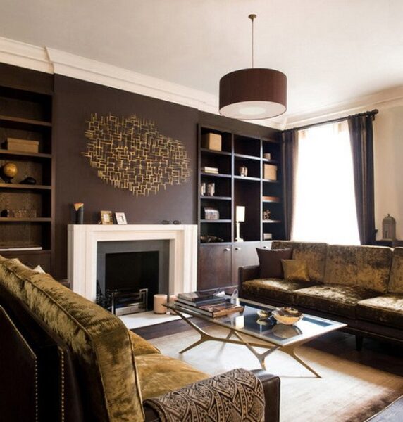 Hazelnut living room walls