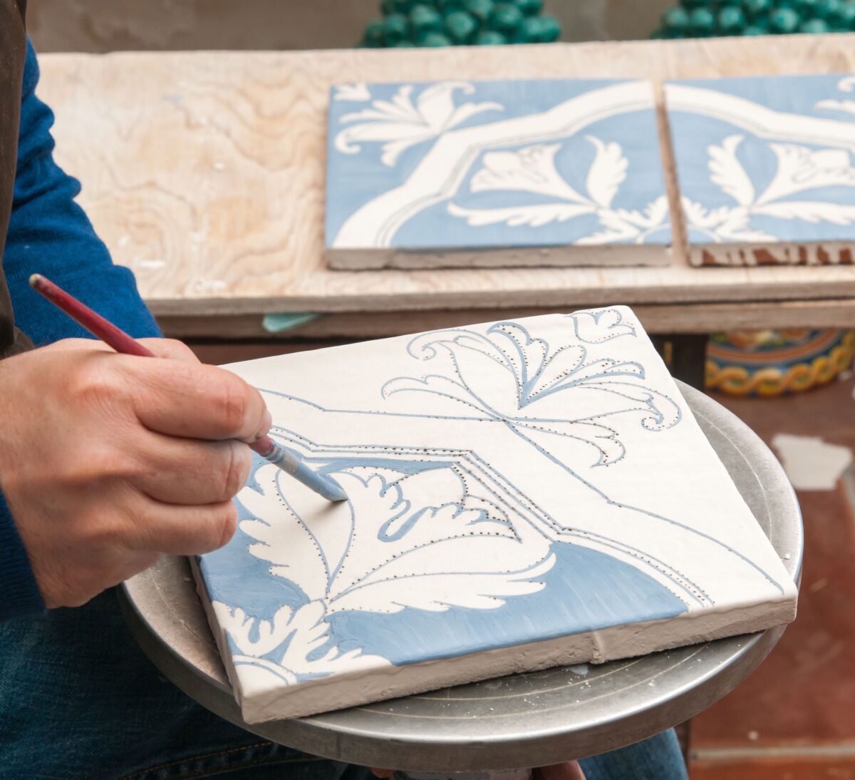 Beautify the bathroom tiles