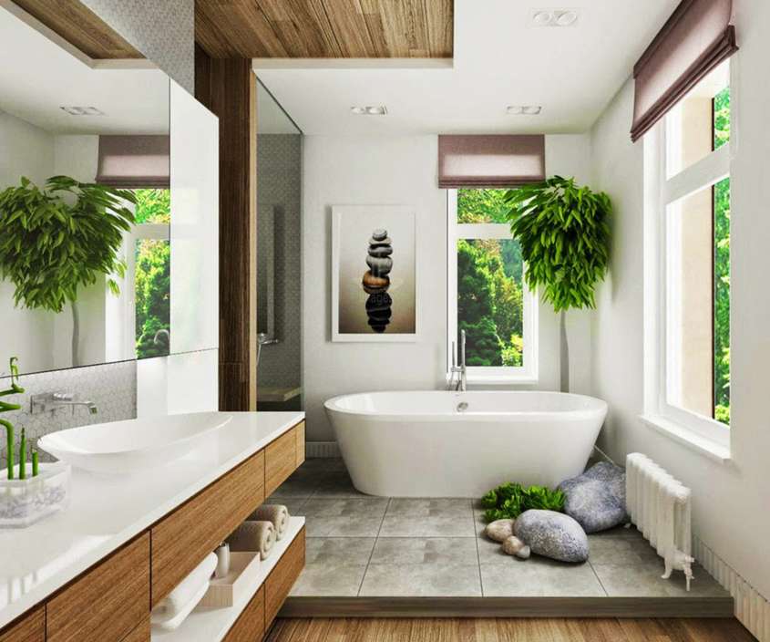 Zen style bathroom