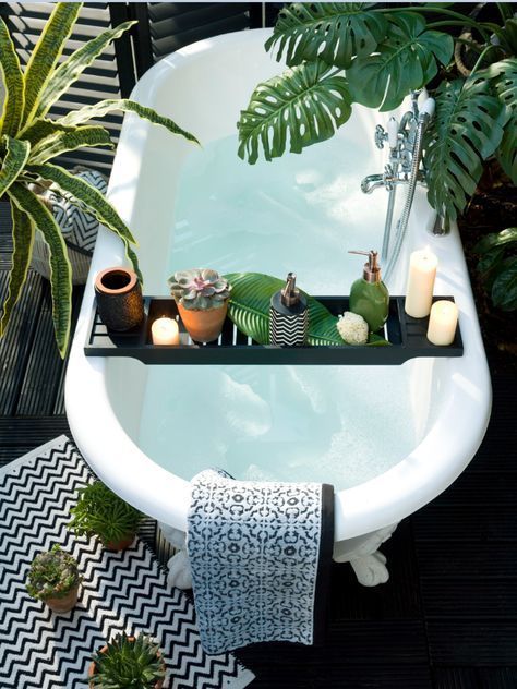 Jungle style bathroom