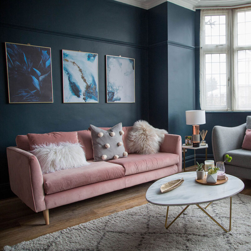 Midnight blue: the most spectacular combinations for furniture