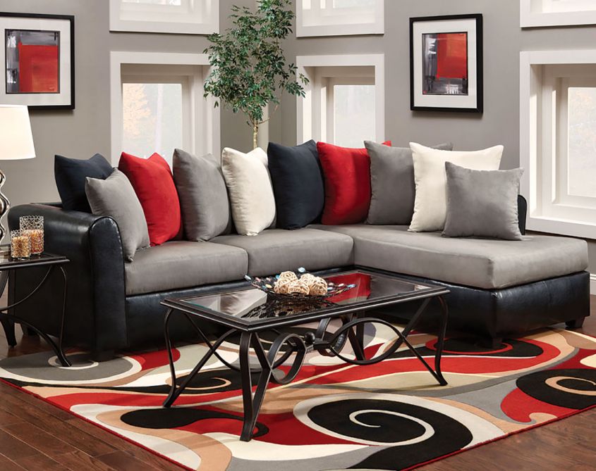 decorate the living room with gray