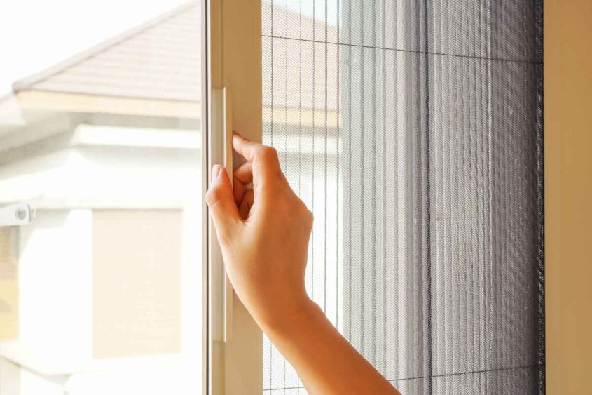 built-in mosquito nets for doors and windows