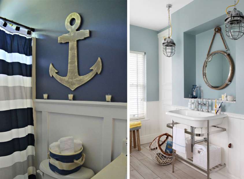 How to furnish a marine style bathroom