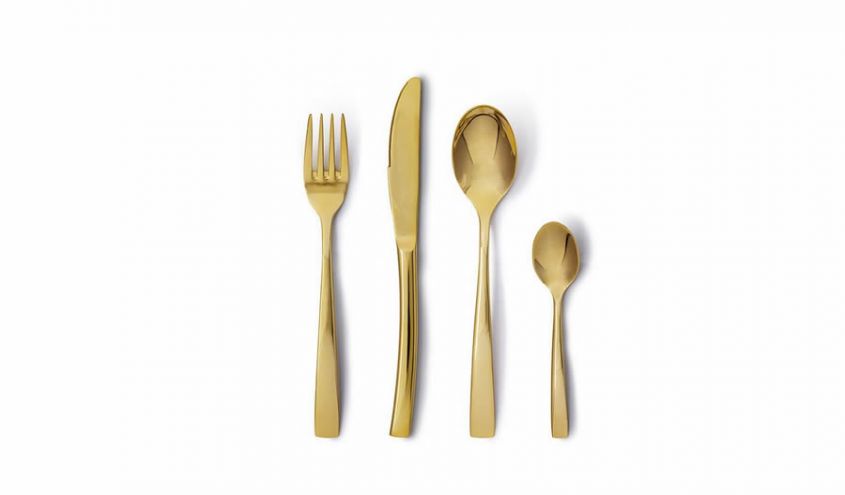 Passion Gold cutlery by Aida