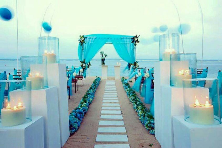 The colors to choose for a beach wedding