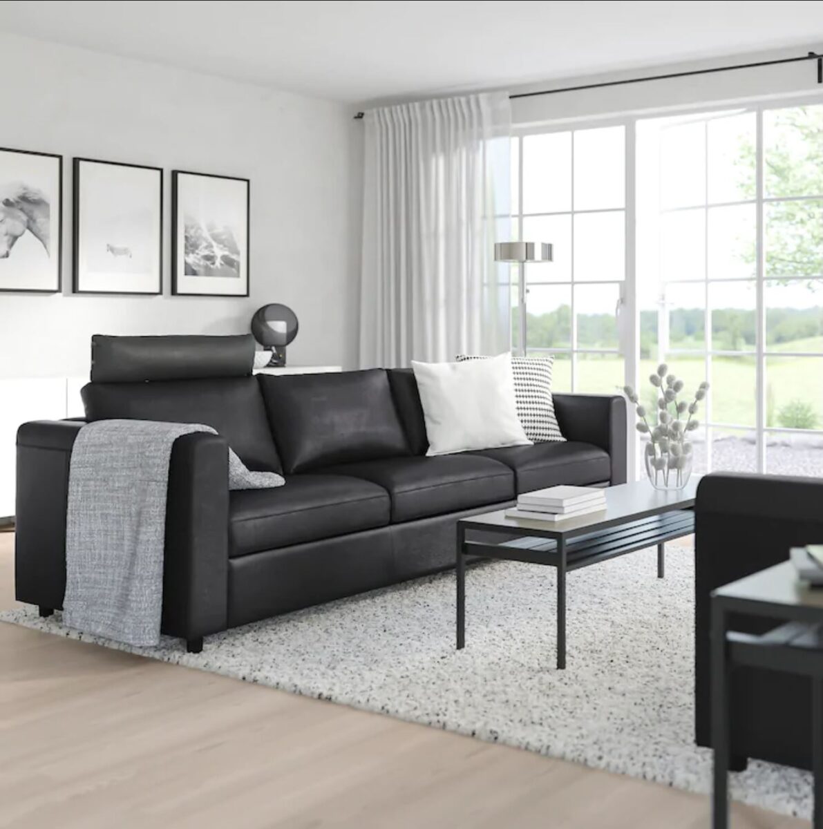 IKEA leather sofas