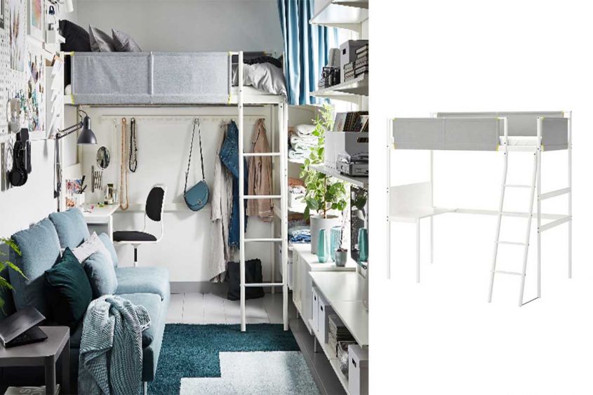 vitval loft bed frame