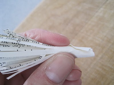 paper flowers with newspaper