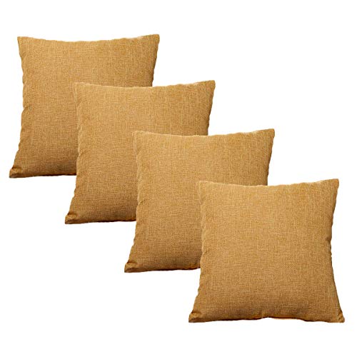 WEIXINHAI Pillow Covers Cushion Cover 4 Pack 55 x 55cm - 22x22 Inch Cushion Cover for Sofa Bedroom Car