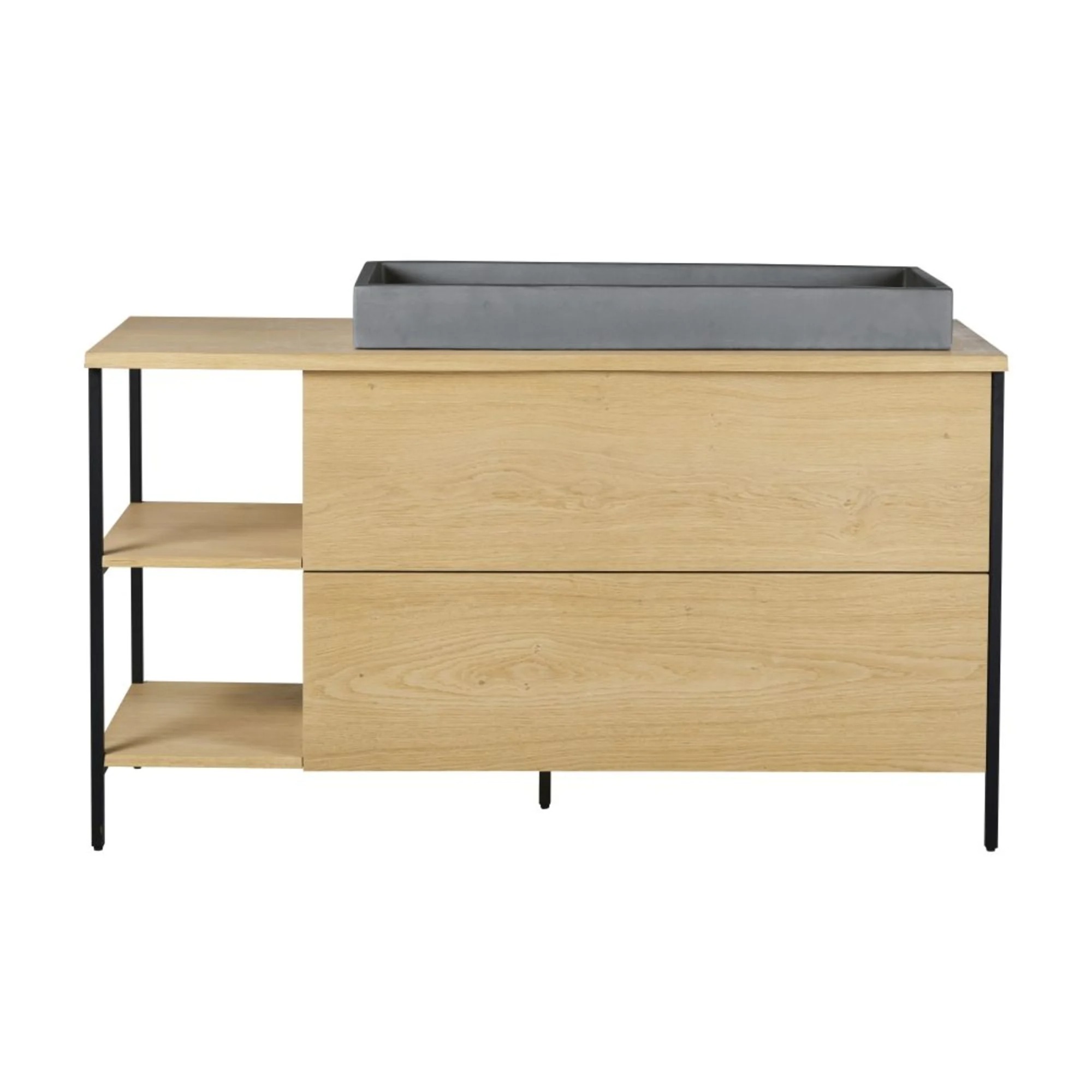 MAGNUS.- Washbasin cabinet with 2 drawers and 2 shelves