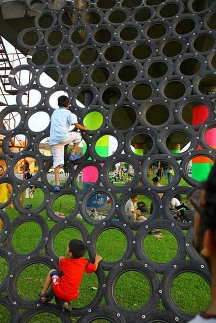 recycle-tires-play-climbing