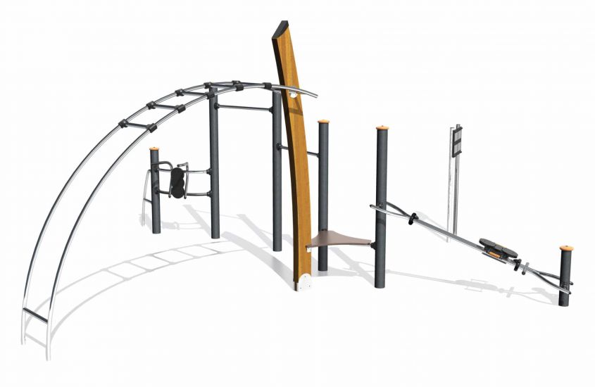 Outdoor fitness area