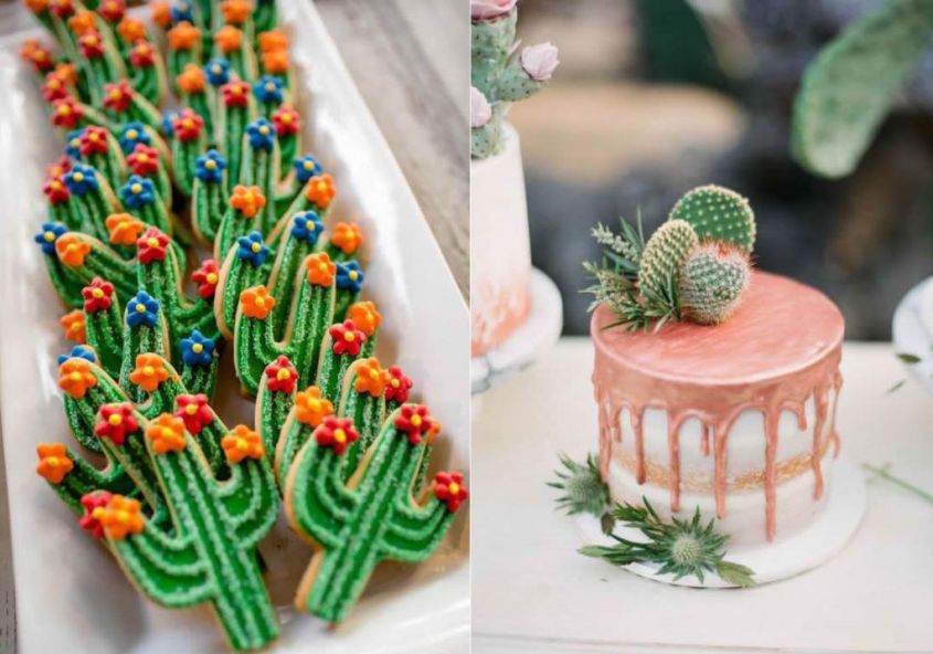 cactus wedding cake