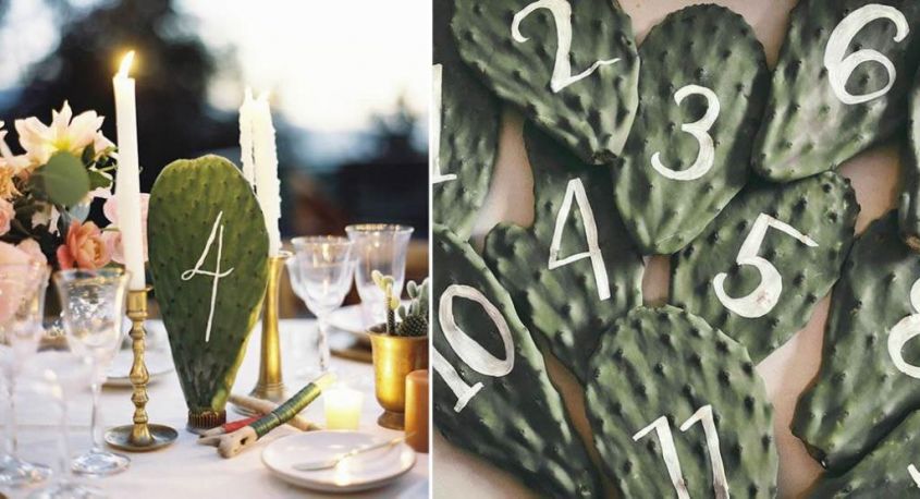 Cactus wedding signs