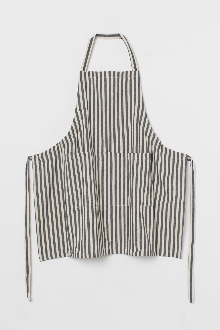 Linen-blend apron