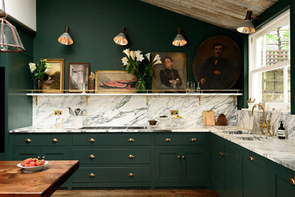 Kitchen green walls: all the shades for an elegant kitchen