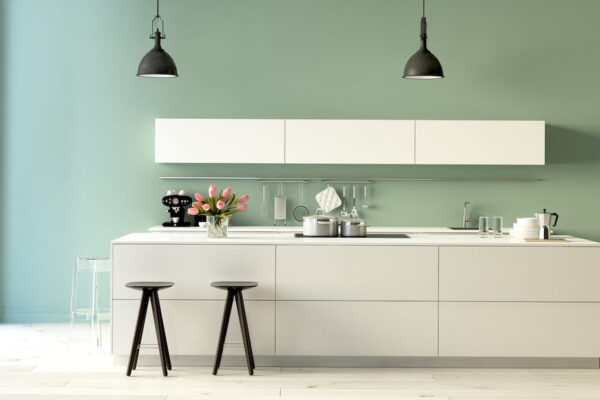 Kitchen green walls: all the shades for an elegant kitchen