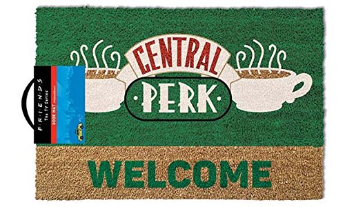 Friends Door Mat Central Perk Welcome Doormat, Plush, Multicolor, 40 x 60 cm