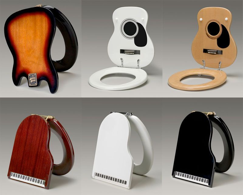 Musical toilet seats