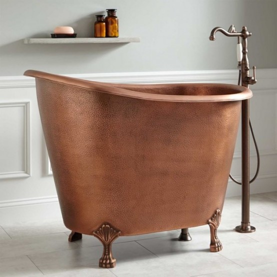 copper-effect-bath-tub