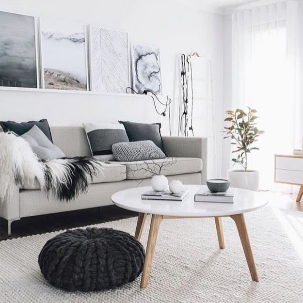 furnish the living room in a Nordic style