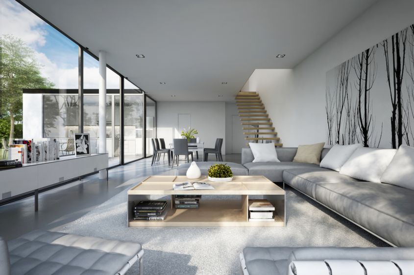 living room in a modern style