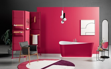 Colored bathtubs