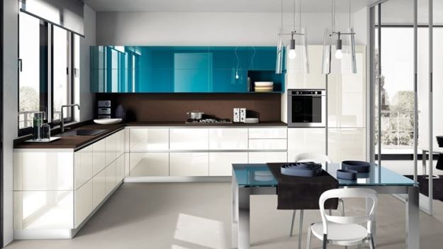 modern corner kitchens