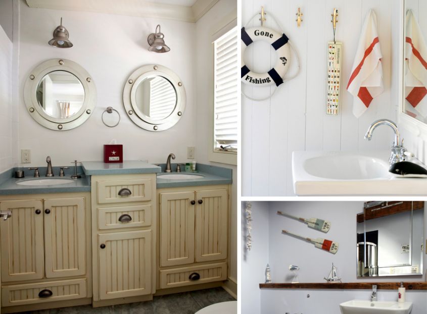 How to furnish a marine style bathroom