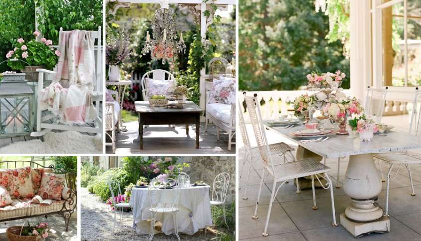 Shabby chic outdoor furniture