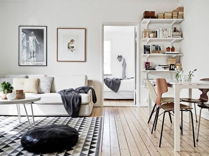 furnish the living room in a Nordic style