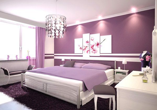 fuchsia bedroom walls