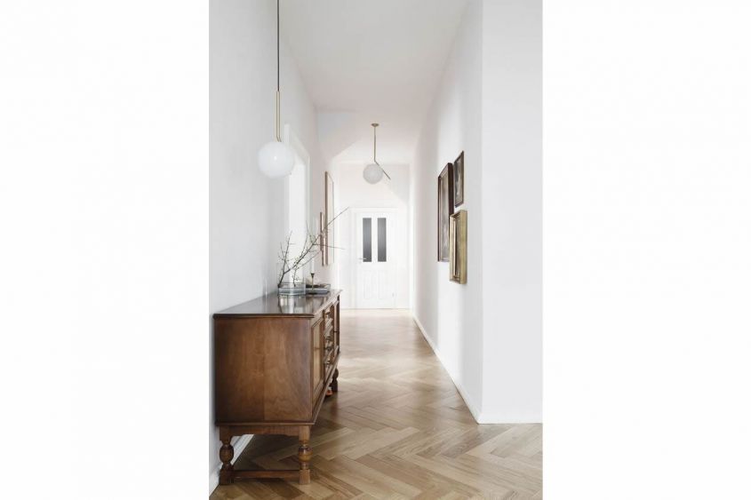 Antique cupboard in a modern home