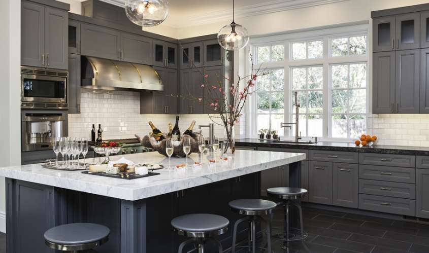 gray kitchen