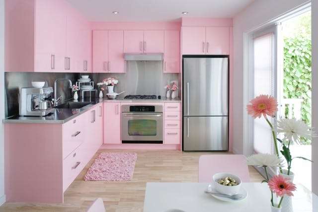 pink kitchen