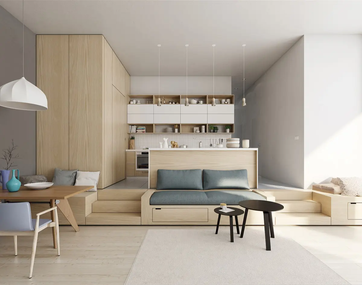 Small-living-room-with-kitchen-how-to-furnish-10