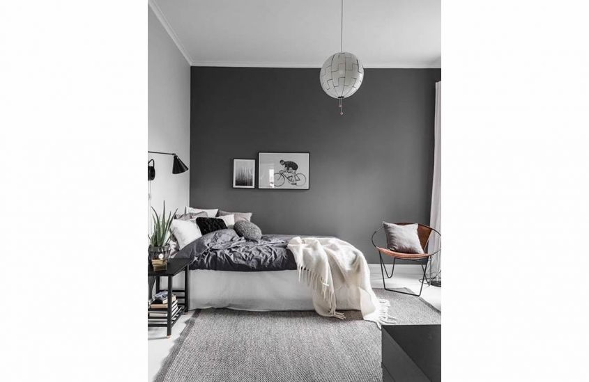 dark gray in the room