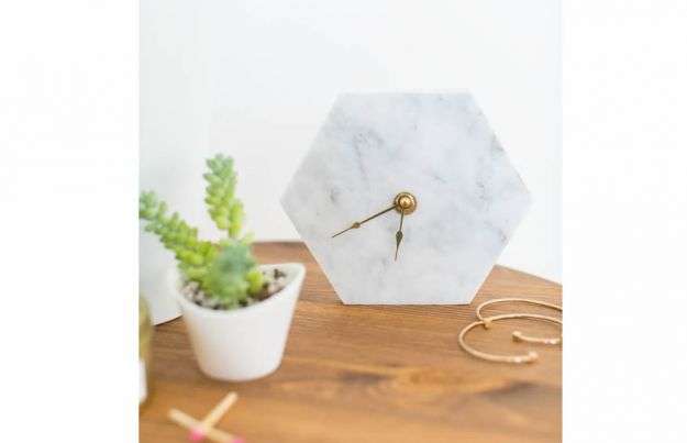 Marble clock