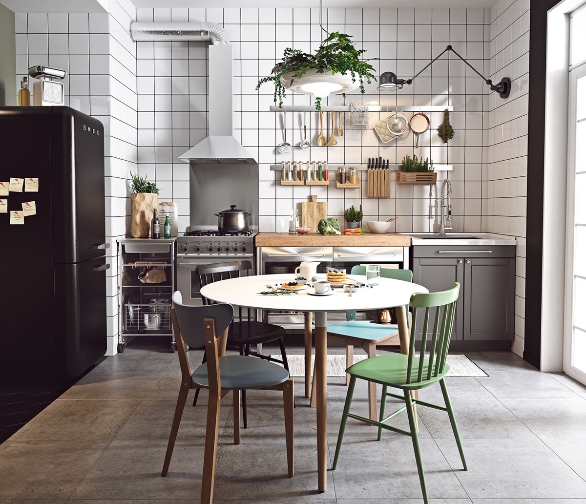 round-white-wood-scandi-kitchen-table