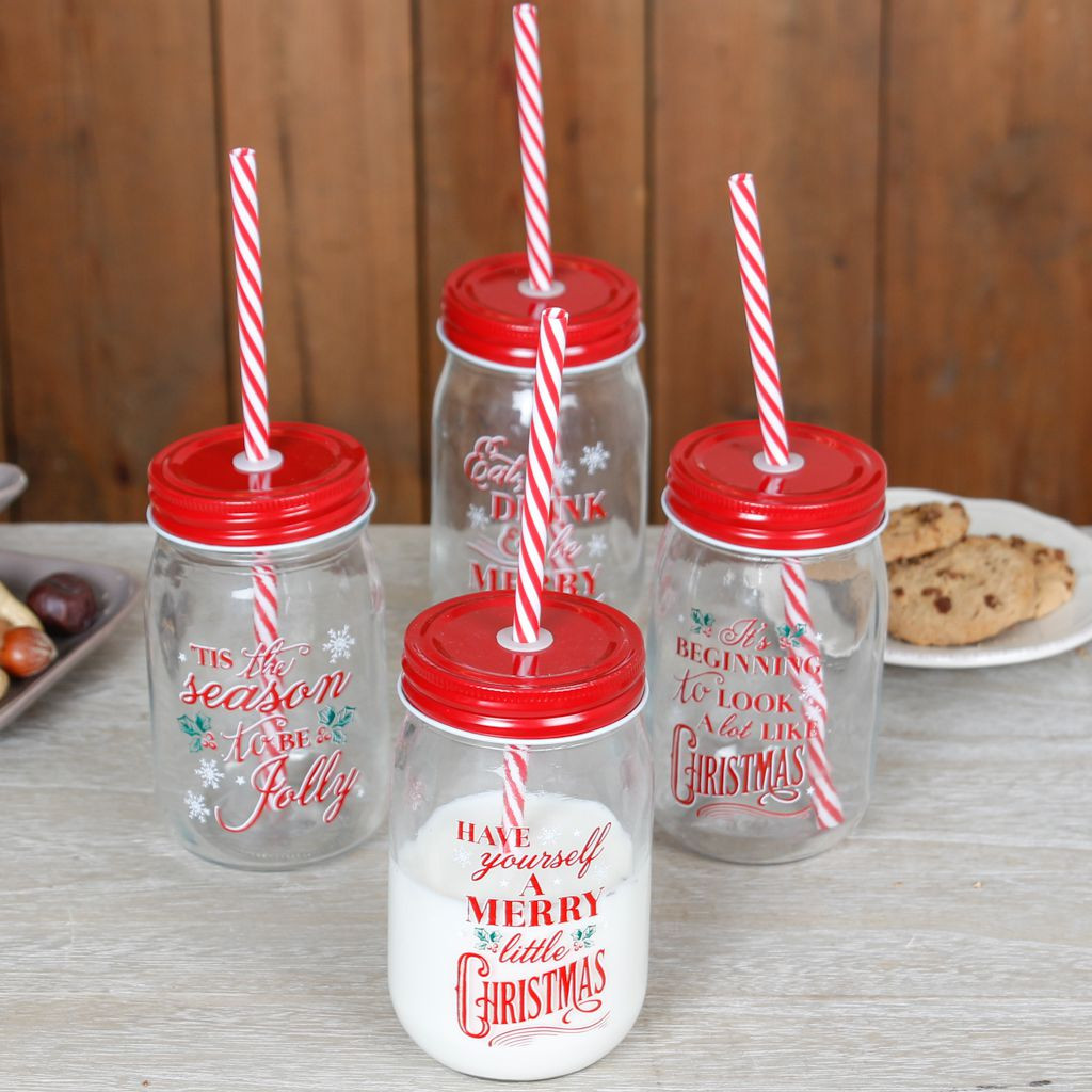 Christmas-decorations-perforated-glass-jars