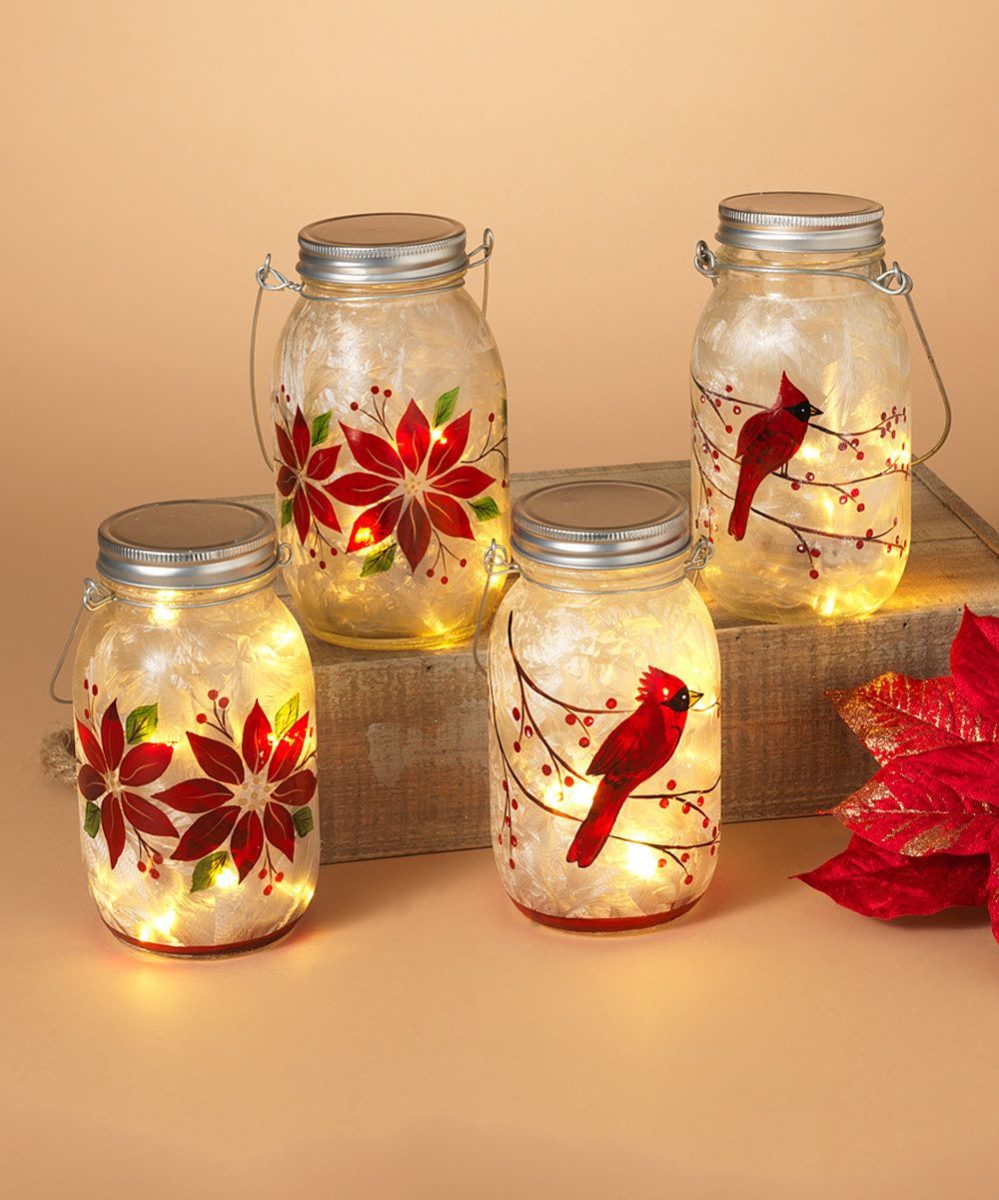 Christmas-decorations-glass-jars-animals