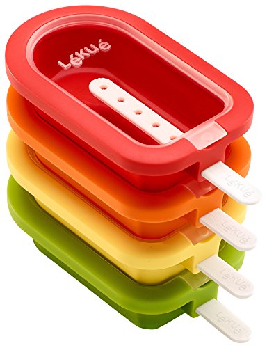 Lékué Mini Stackable Polo 10.5 cm, 4 Units, Multicolor Assortment, Silicone