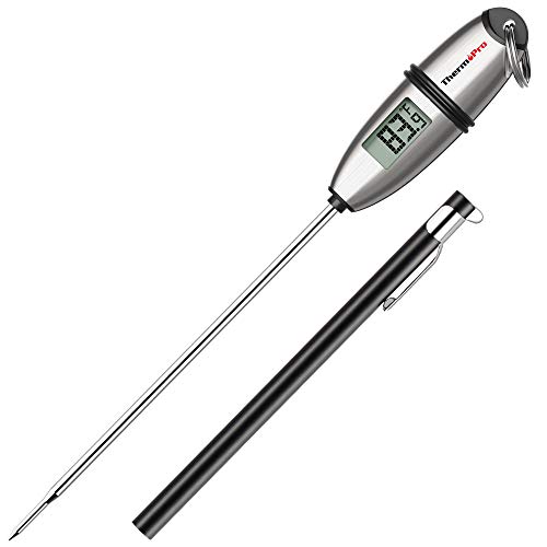 ThermoPro TP02S Instant Read Kitchen Thermometer in 5 Seconds Digital Food Thermometers with Long Probe for Meat Barbecue Food Liquids Oil Water