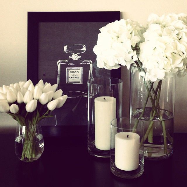 Hydrangeas and tulips