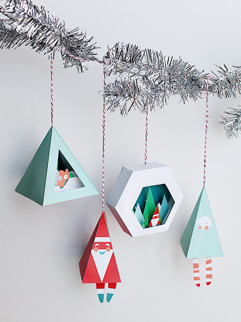 Christmas-decorations-paper-houses