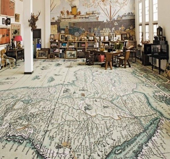 floor with map