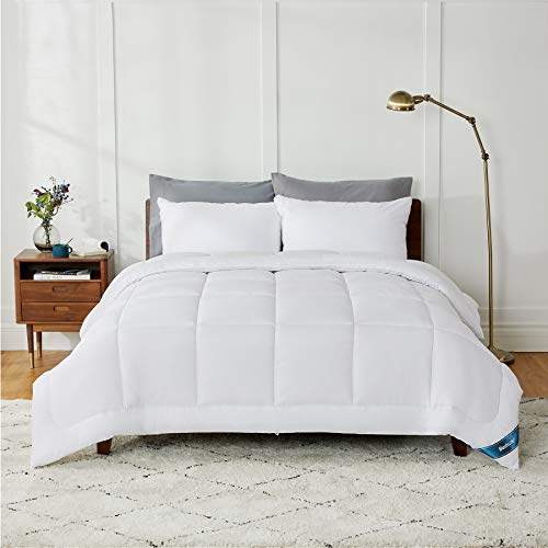 Bedsure Duvet Stuffed Bed 150/160 Summer - 240x220 cm White, 180 gr / m² Soft Fiber and Anti-mite, Reversible and Modern