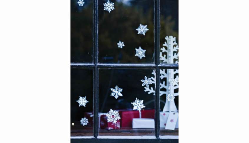 Snowflakes Christmas stickers